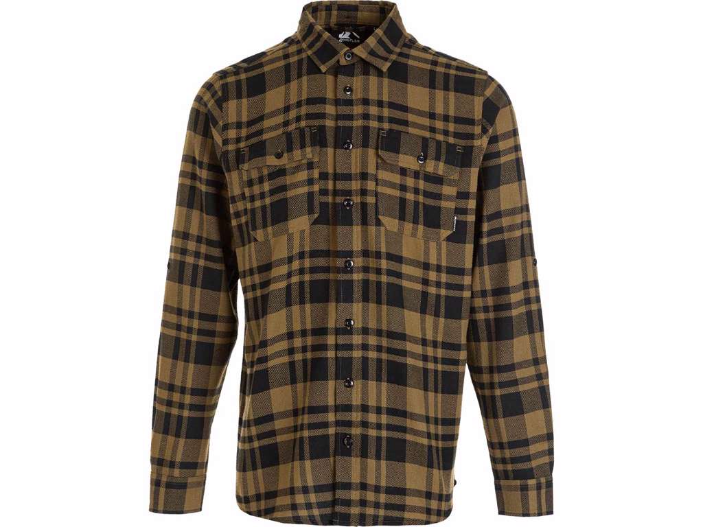 landsby hverdagskost nuance Whistler - Flannel M Checked Shirt - Skjorte - Dark Olive - Str. XL -  Prisbasker.dk