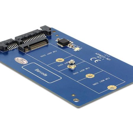 Delock Converter SATA 22 pin > M.2 NGFF - lagringskontrol - SATA 6Gb/s - SATA 6Gb/s