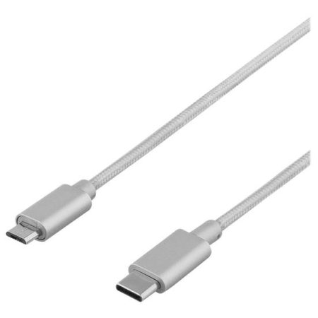 DELTACO Prime USBC-1251 - USB Type-C kabel - 24 pin USB-C til Micro-USB Type B - 1 m